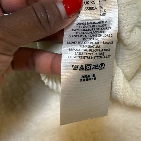 Urban Outfitters Cross Front Crop Top Keyhole Bra Cream XS - Picture 5 of 6